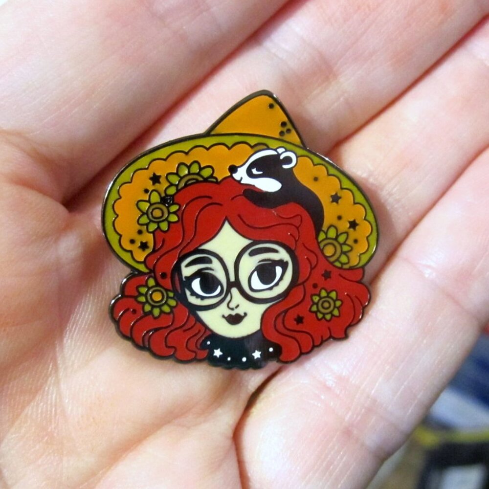 Helga Pin Witch Gothic~Hard Enamel
